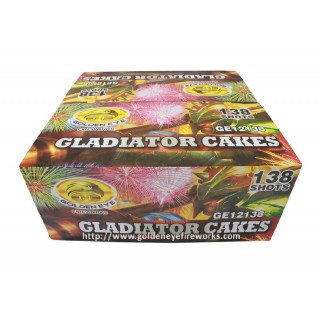  Kembang Api Gladiator Cake 1.20 Inch 138 Shots - GE12138